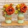 Mason Jar Flowers paint by number