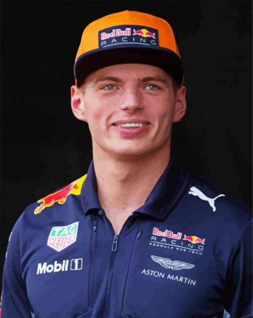 Max Verstappen Smiling paint by number