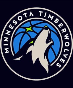 Minnesota Timberwolves Logo paint by number