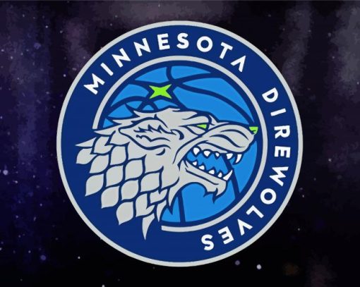 Minnesota Timberwolves Basketball Logo paint by number