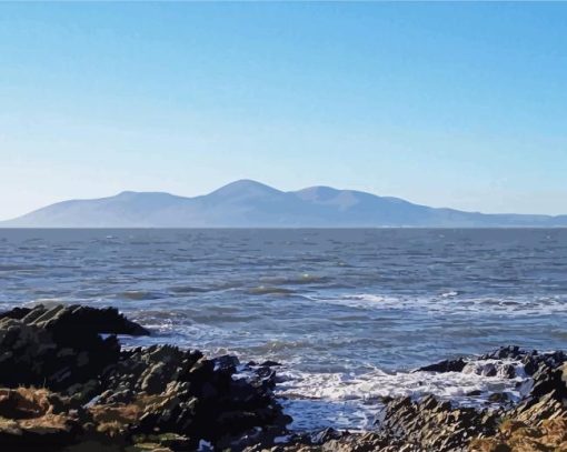 Mourne Mountains paint by number