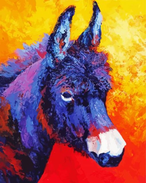 Mule Head Art paint by number