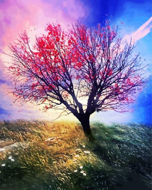 Mystical Tree Art paint by number