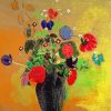 Odilon Redon Vase Of Flowers paint by number