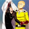 One Punch Man Saitama And Fubuki paint by numbers