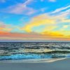 Pensacola Beach At Sunset paint by number