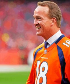 Peyton Manning Football Quarterback paint by number