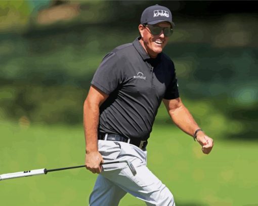 Phil Mickelson Golfer PGA paint by number