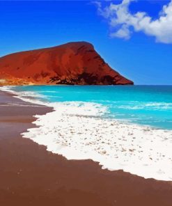 Playa De La Tejita In Tenerife paint by number