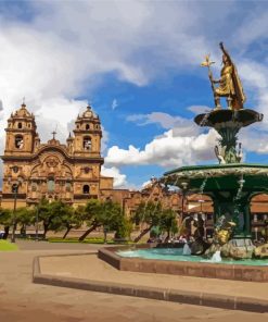 Plaza De Armas Cusco paint by number