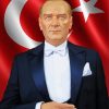 President Of Turkey Mustafa Kemal Ataturk paint by number