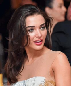 Pretty Amy Jackson paint by number