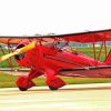 Red Biplane paint by number