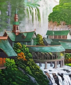 Rivendell The Lord Of Te Rings paint by numbers