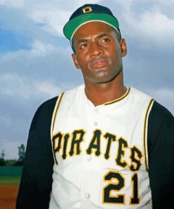 Roberto Clemente Player paint by number