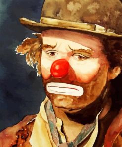 Sad Clown By Emmet Kelly paint by number