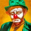 Sad Hobo Clown Art paint by number