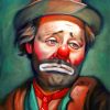 Sad Hobo Clown By Emmet Kelly paint by number