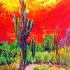 Saguaro Cactus National Park Art paint by number