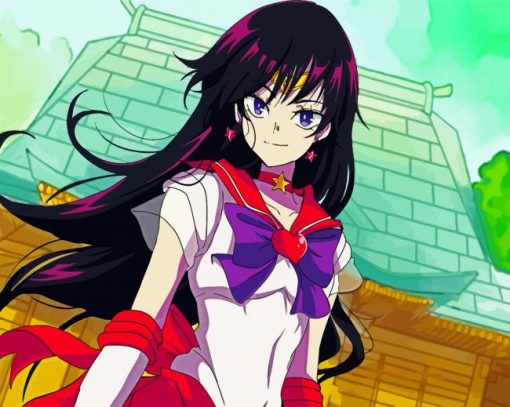 Sailor Mars Anime paint by number