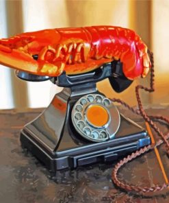 Salvadoe Dali Lobster Telephone paint by numbers