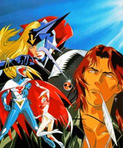 Science Ninja Team Gatchaman Characters paint by number