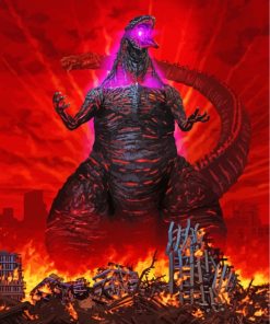 Shin Godzilla Film paint by number