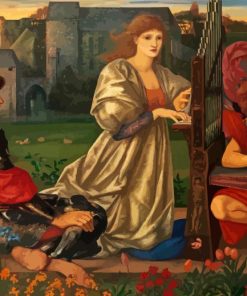 Song Of Love By Edward Burne Jones paint by number