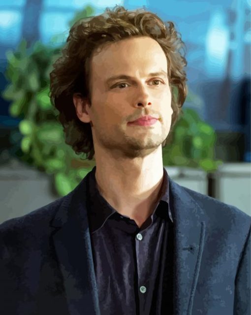 Spencer Reid Criminal Minds paint by number