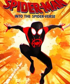 Spider Man Into The Spider Verse Poster paint by number