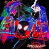 Spider Man Into The Spider Verse Movie Poster paint by number