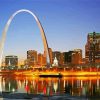 St Louis City Missouri paint by number