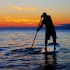 Stand Up Paddle In Sea paint by number