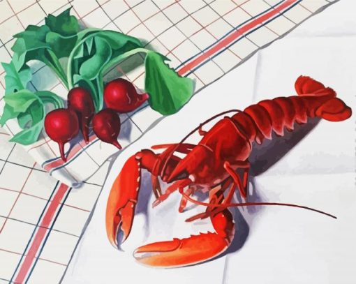 Still Life With Lobster And Radish paint by numbers