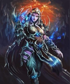 Sylvanas Windrunner paint by number