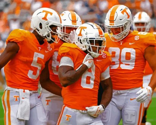 Tennessee Volunteers Football paint by number