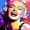 The Actress Marilyn Monroe Pop Art paint by number