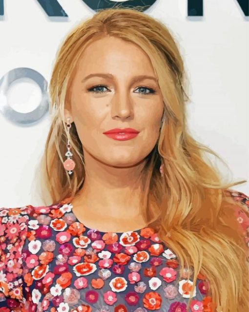 The American Actress Blake Lively paint by number