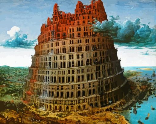 The Babel Tower paint by number