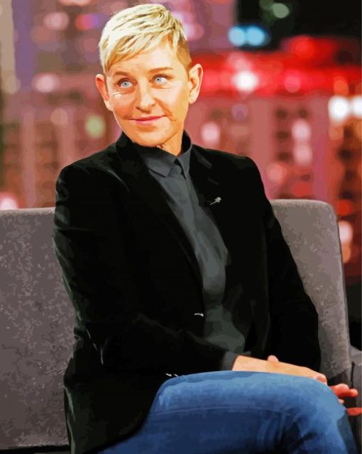 The Beautiful Ellen Degeneres paint by number