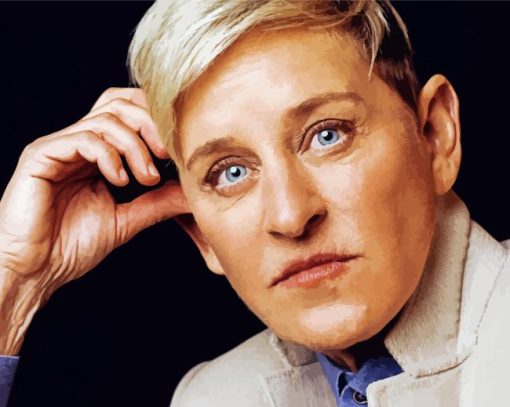 The Comedian Ellen Degeneres paint by number