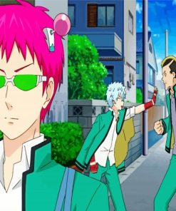 The Disastrous Life Of Saiki K Characters paint by number