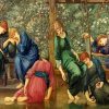 The Garden Court By Edward Burne Jones paint by number