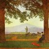 The Garden Terrace By Caspar David Friedrich paint by number