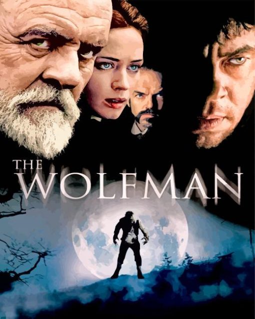 The Wolfman Movie Poster paint by number