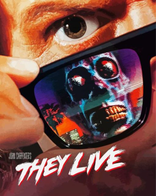 They Live Movie Poster paint by number