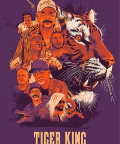 Tiger King Poster Art paint by numbers