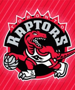 Toronto Raptor Logo paint by number