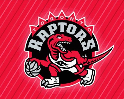 Toronto Raptor Logo paint by number