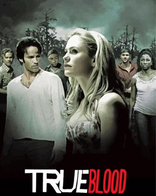 True Blood Movie Poster paint by number